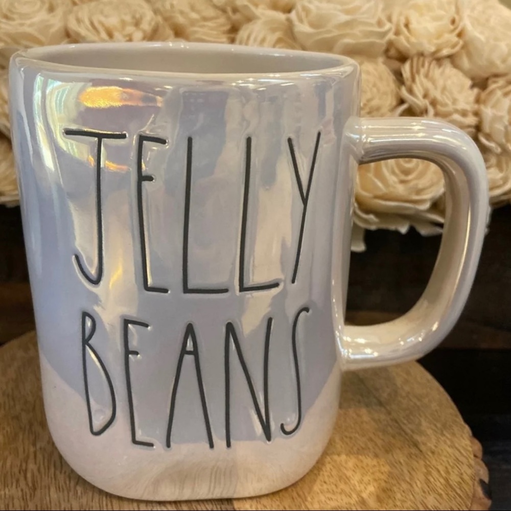 New Rae Dunn iridescent Jelly Beans mug 💜💗